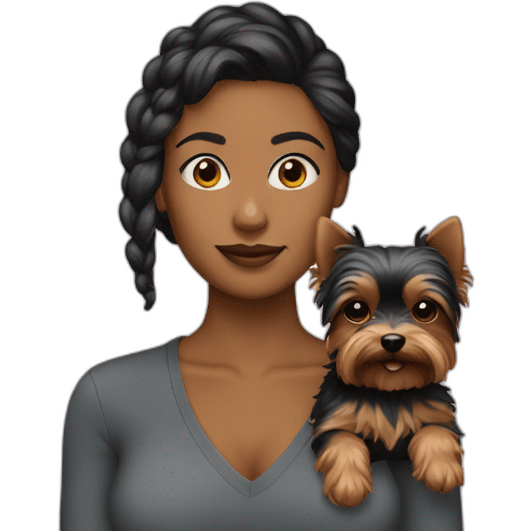 Woman-with-yorkie emoji