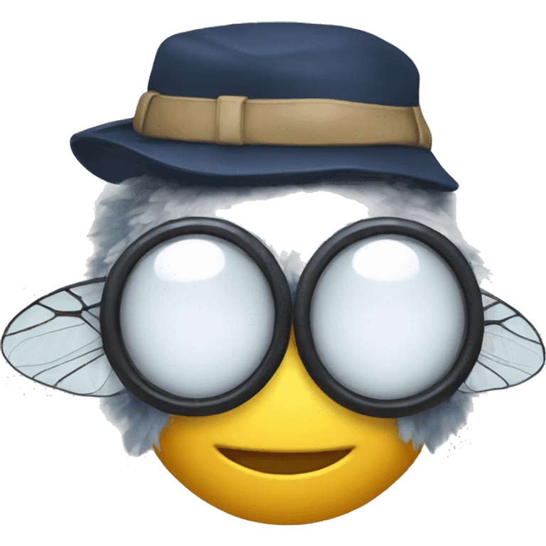 FLY WITH CAP emoji