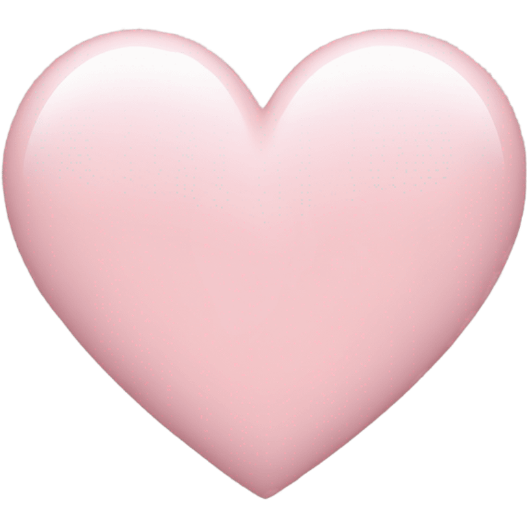 Light pink heart emoji emoji