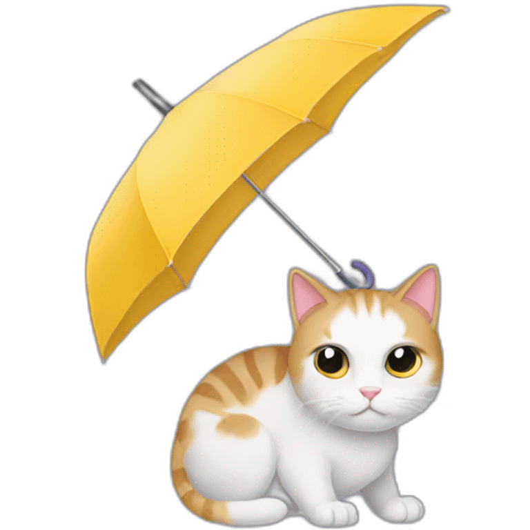 cat umbrella emoji