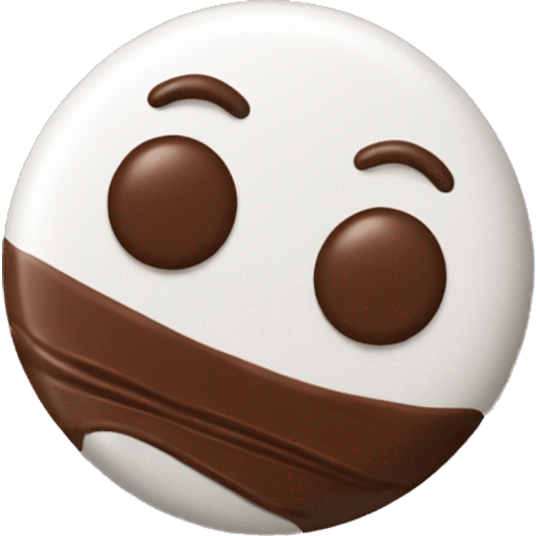 Sugar-free chocolate with the inscription snaqer emoji