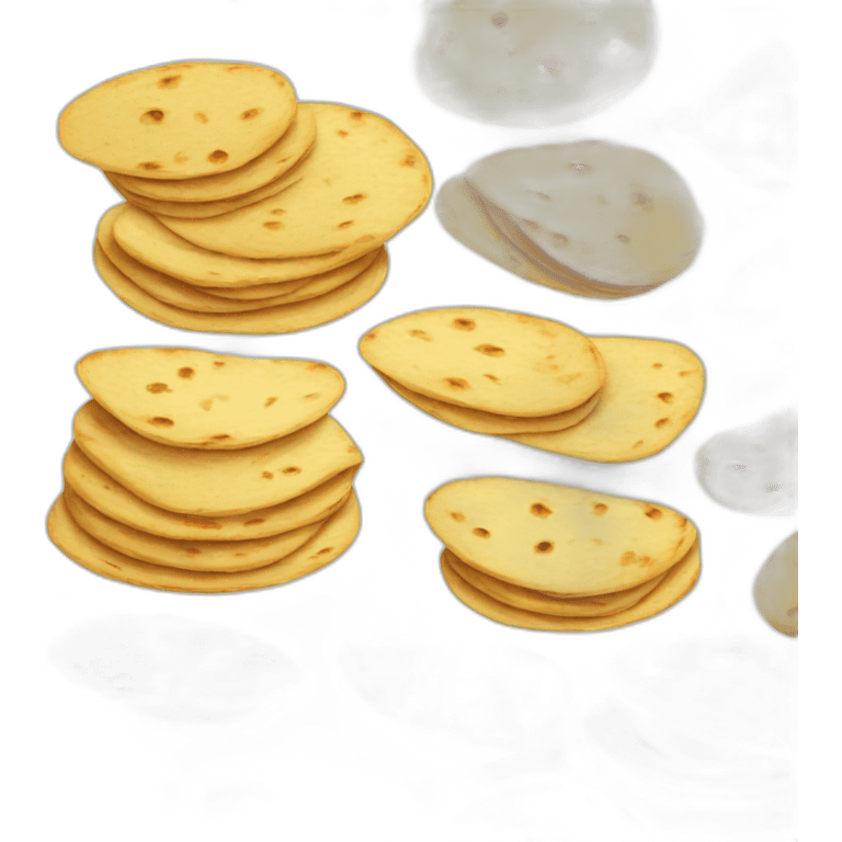 Small Stack of tortillas with some grill marks emoji