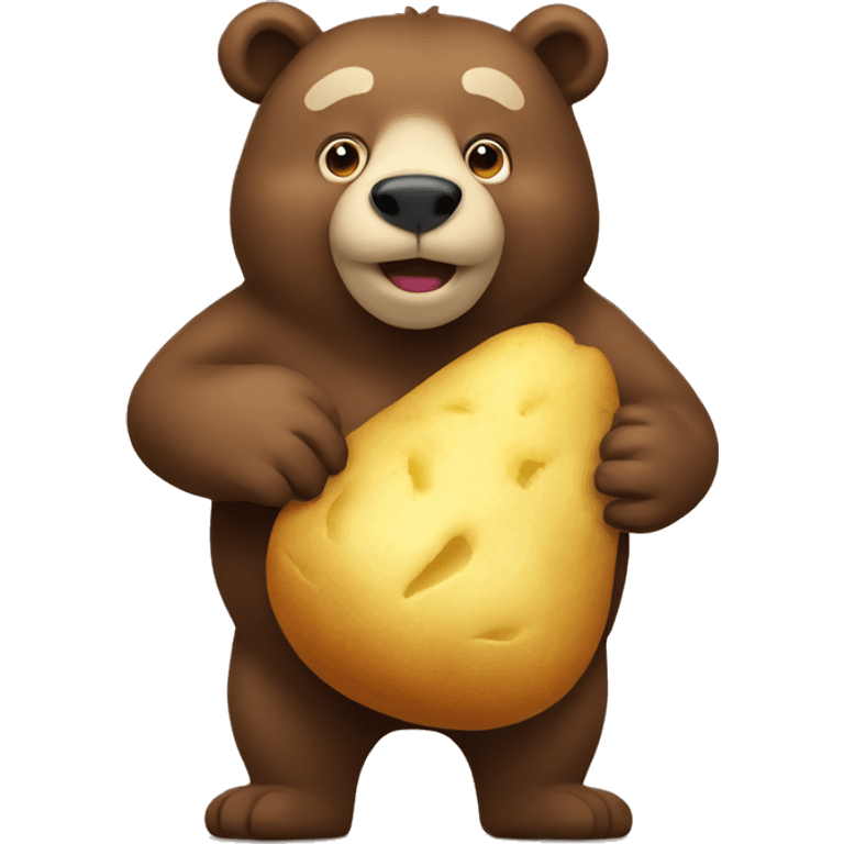 Bear with potato emoji