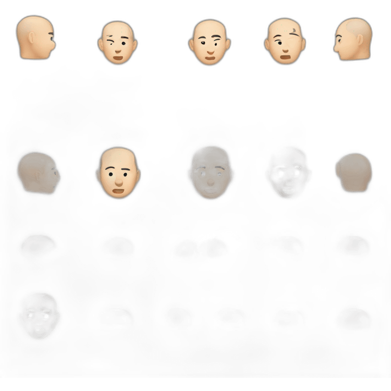 balding asian emoji