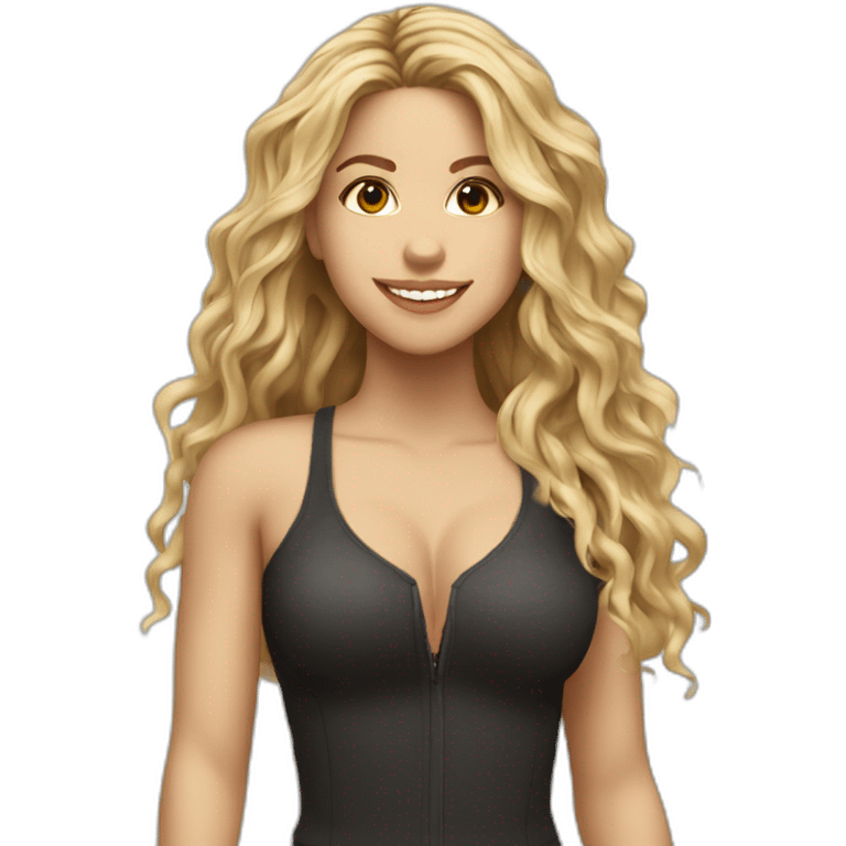 Shakira La cantante y compositora asombrada emoji