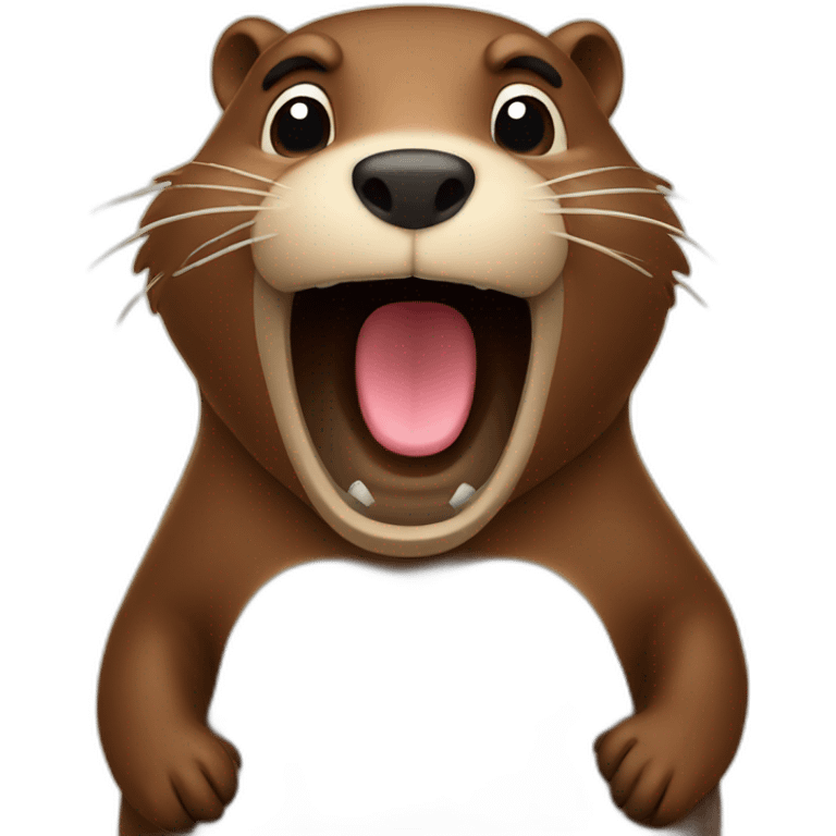 singing beaver emoji