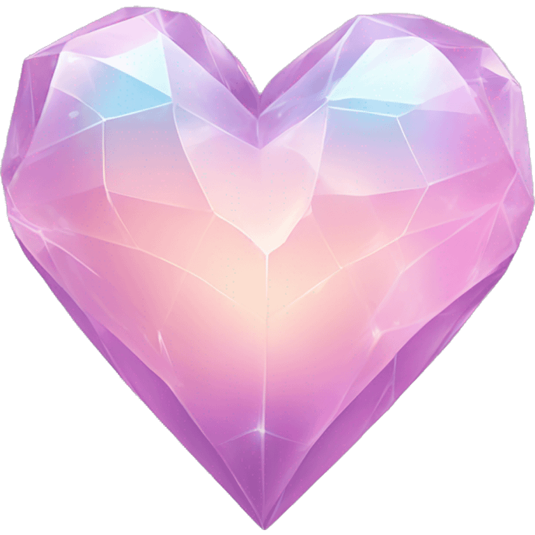 Pastel heart crystal  emoji