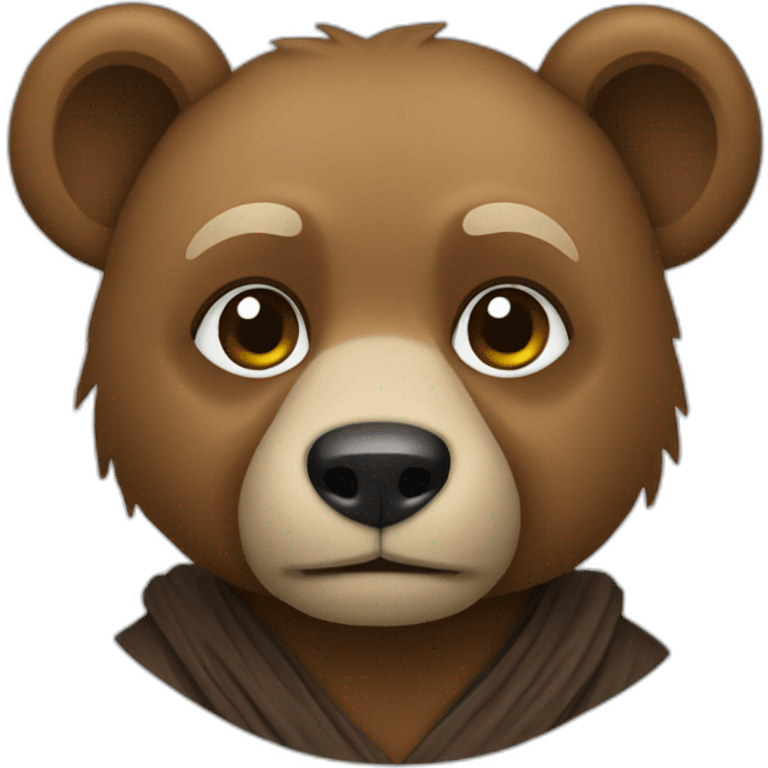 A jedi bear emoji