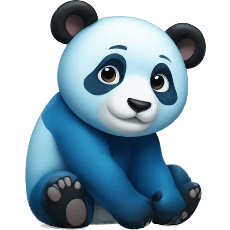 blue panda emoji