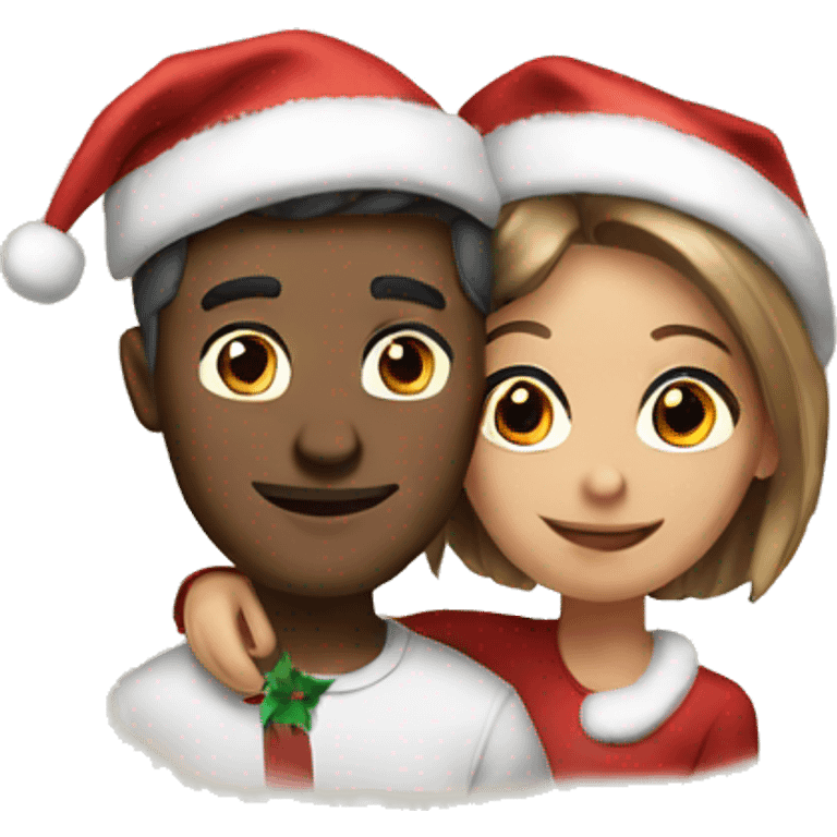 Couple, christmas, celebrate emoji