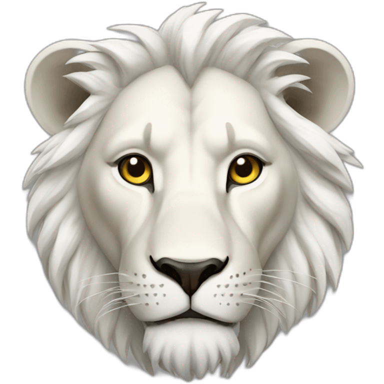 Lion blanc emoji