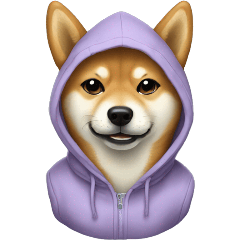 Shiba inu in hoodie emoji