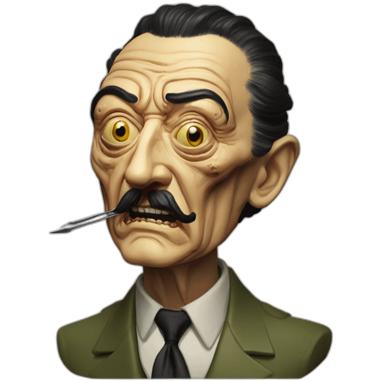 Salvador Dali Wounded doomguy emoji