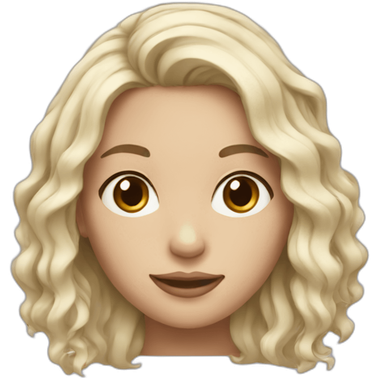 pale female wavy black hair emoji