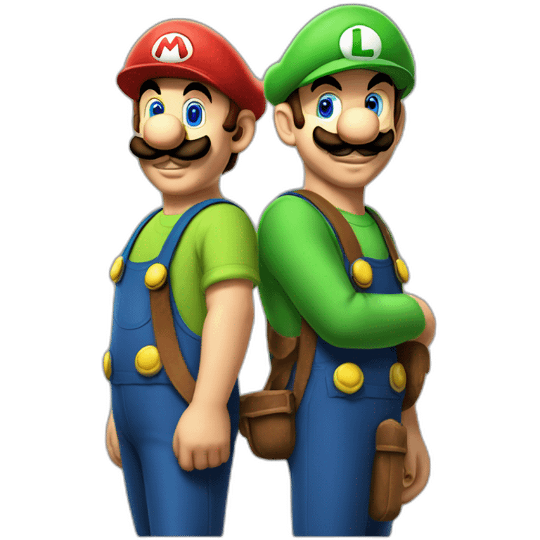 Mario and Luigi emoji