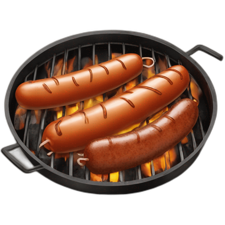 Merguez and salsicha on barbecue emoji