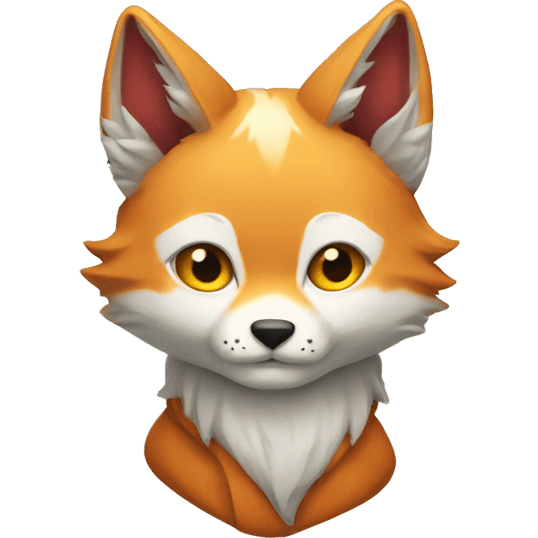 kitsune avec un coeu emoji