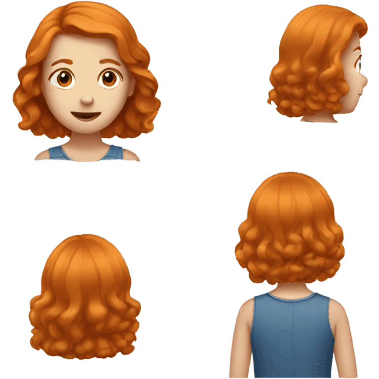 Ginger girl emoji