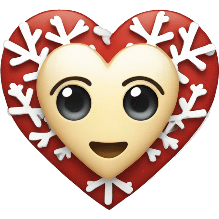 Heart whit snowflake  emoji