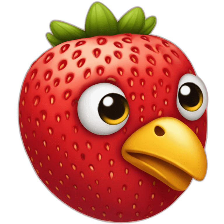 stawberry chicken emoji