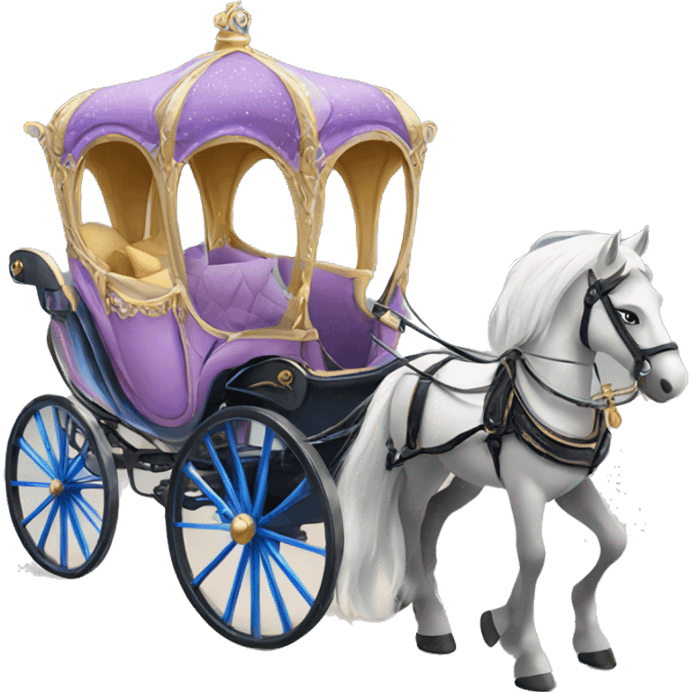 Princess Horse and carriage emoji