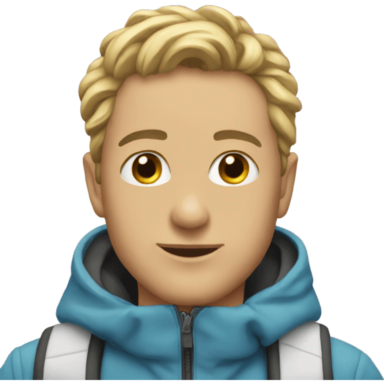 Aesthetic ski emoji