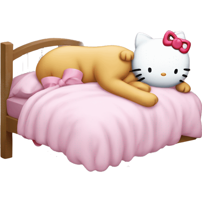 Hello kitty sleeping  emoji