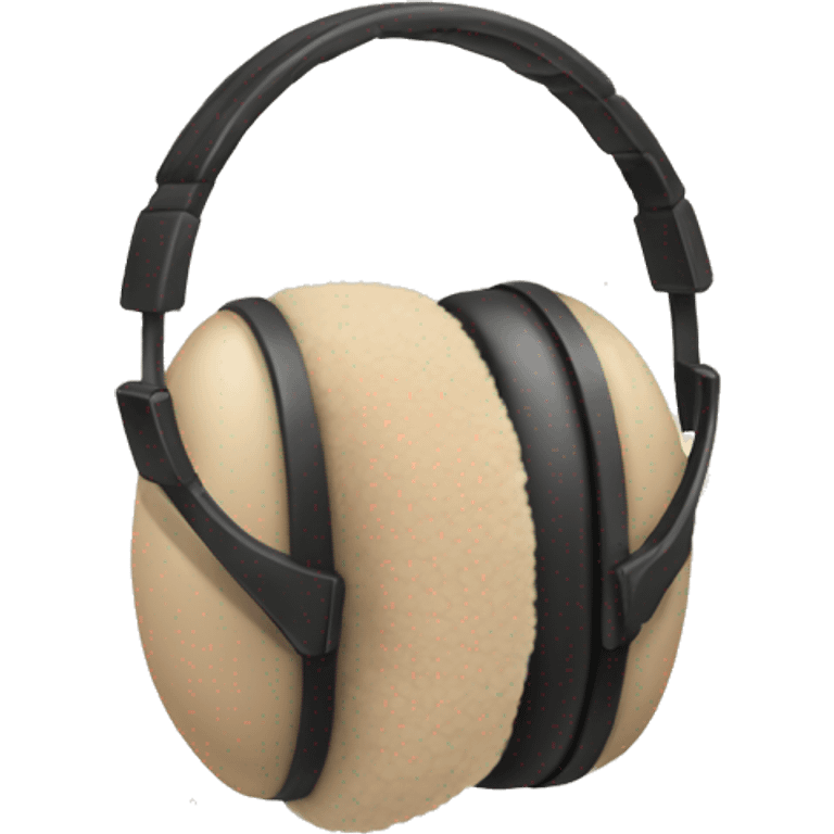 beige earmuffs emoji