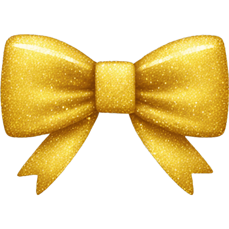 yellow sparkly bow emoji