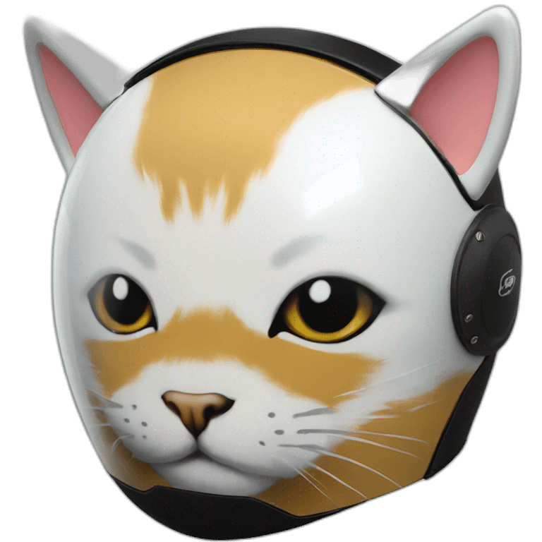 cat motorcycle helmet emoji