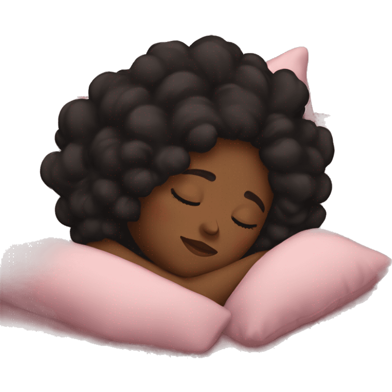 Black girl sleeping emoji