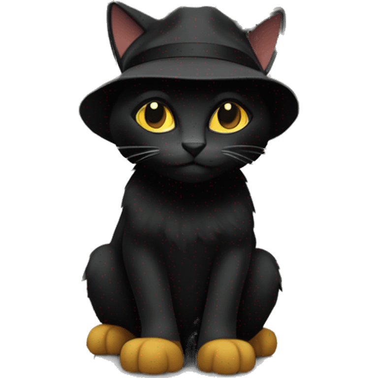 Un chat noir dans le métro  emoji