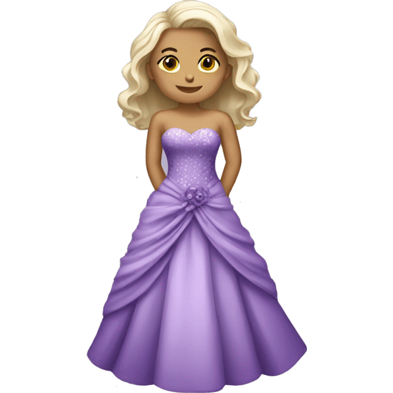 Purple wedding dress emoji