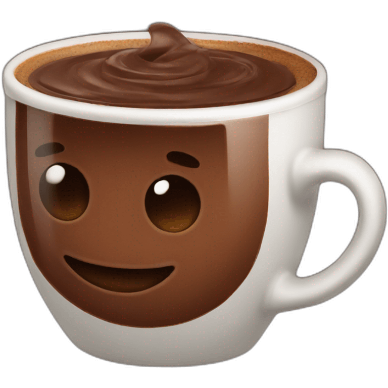 Chocolate coffee in a cup emoji