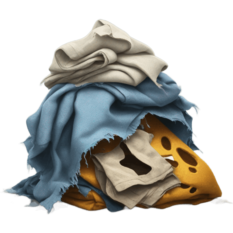 pile of ripped rotten clothes emoji