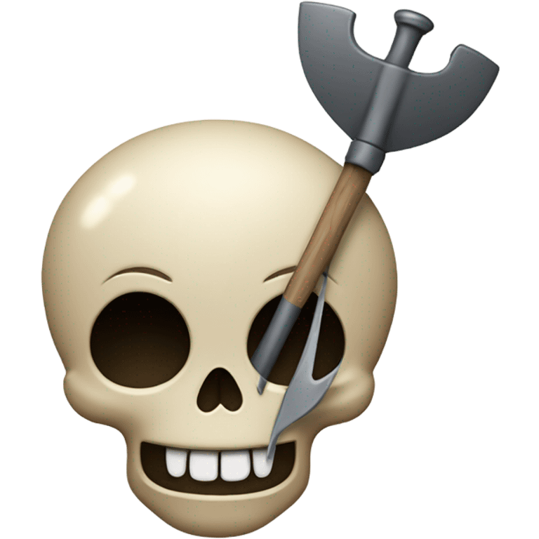 Skull spade in love emoji