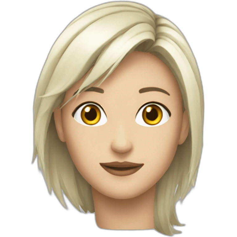 Trace blanche fine emoji