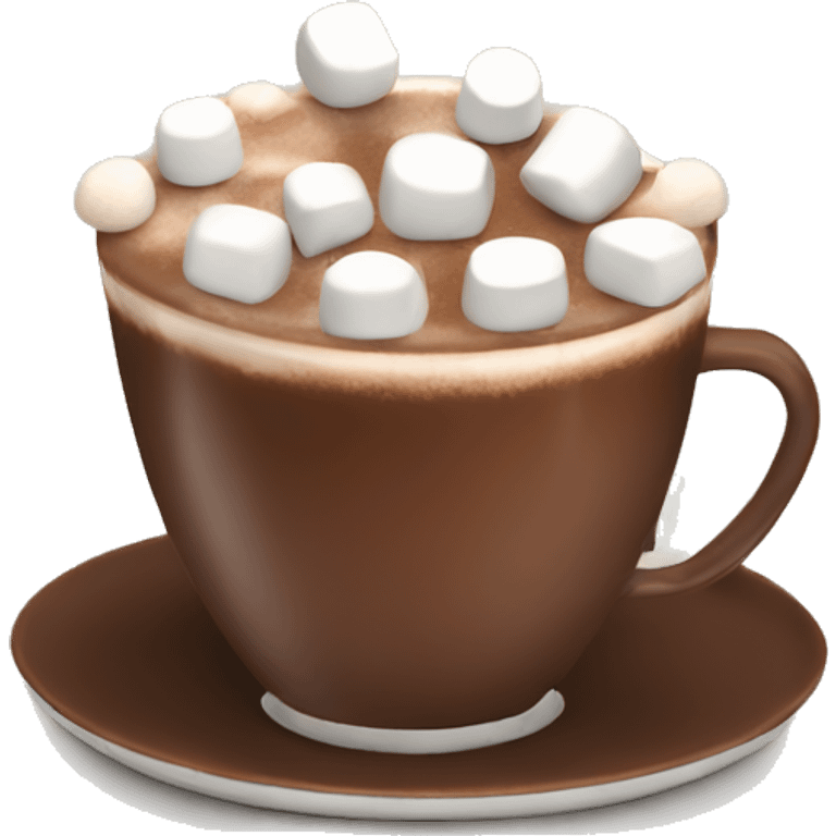 Hot chocolate with marshmallows  emoji