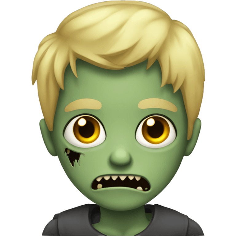 boy zombie with blonde hair emoji