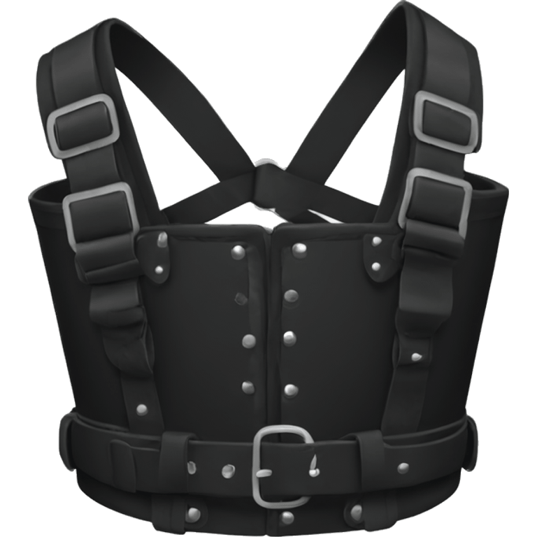 Black chest harness emoji