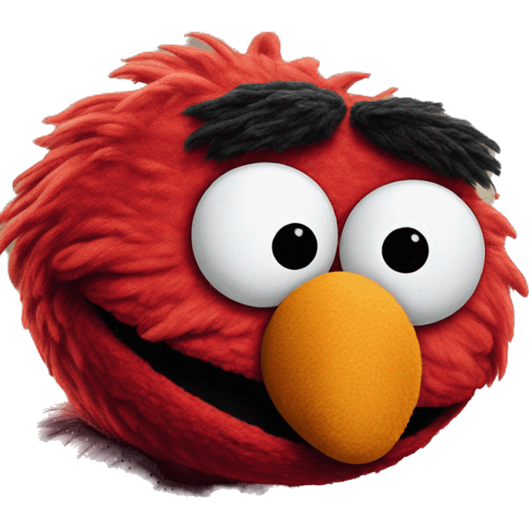 Elmo Sesame Street looks confused emoji