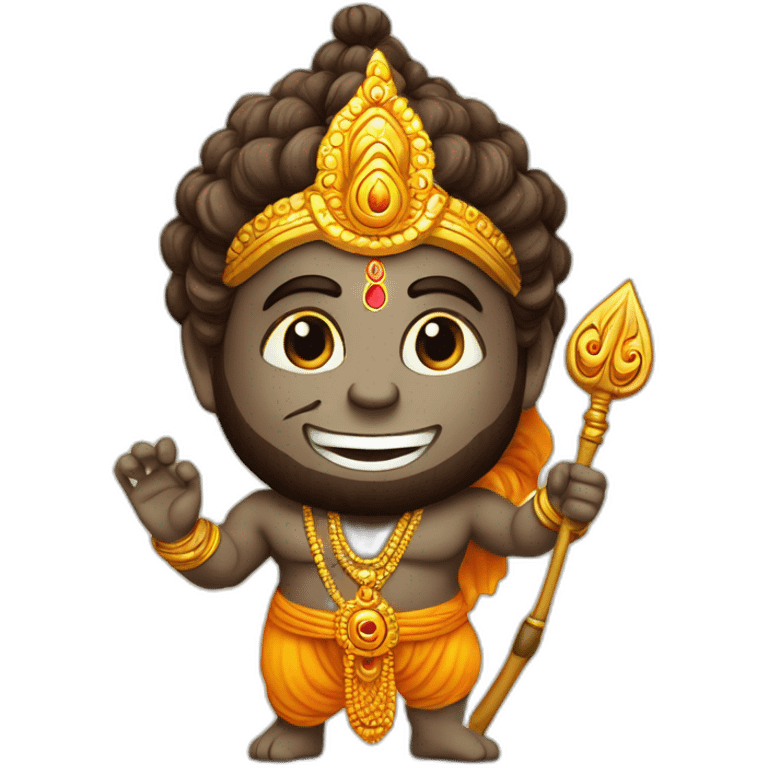 Hanumanji with lord rama emoji