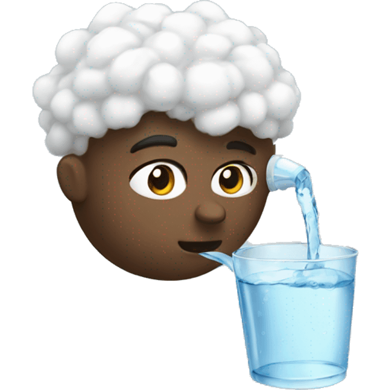 cotton is drinking water emoji