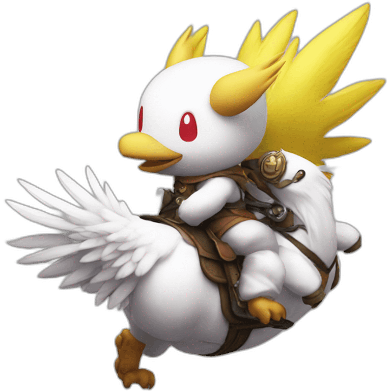 Moogle riding chocobo ff9 emoji