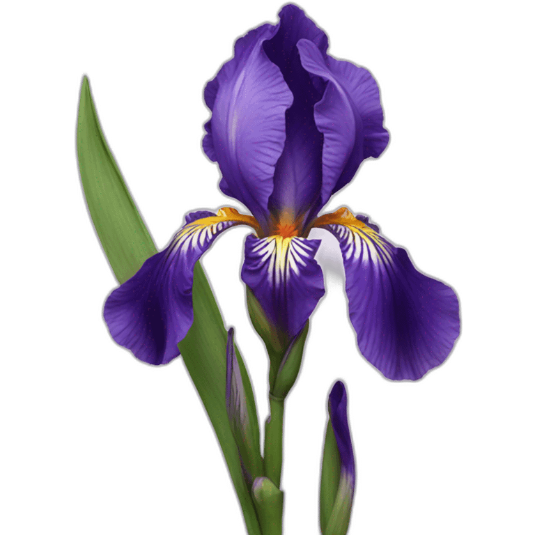 Iris flower emoji