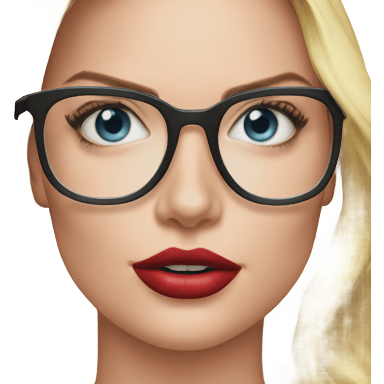 :Margot Robbie: glasses  emoji