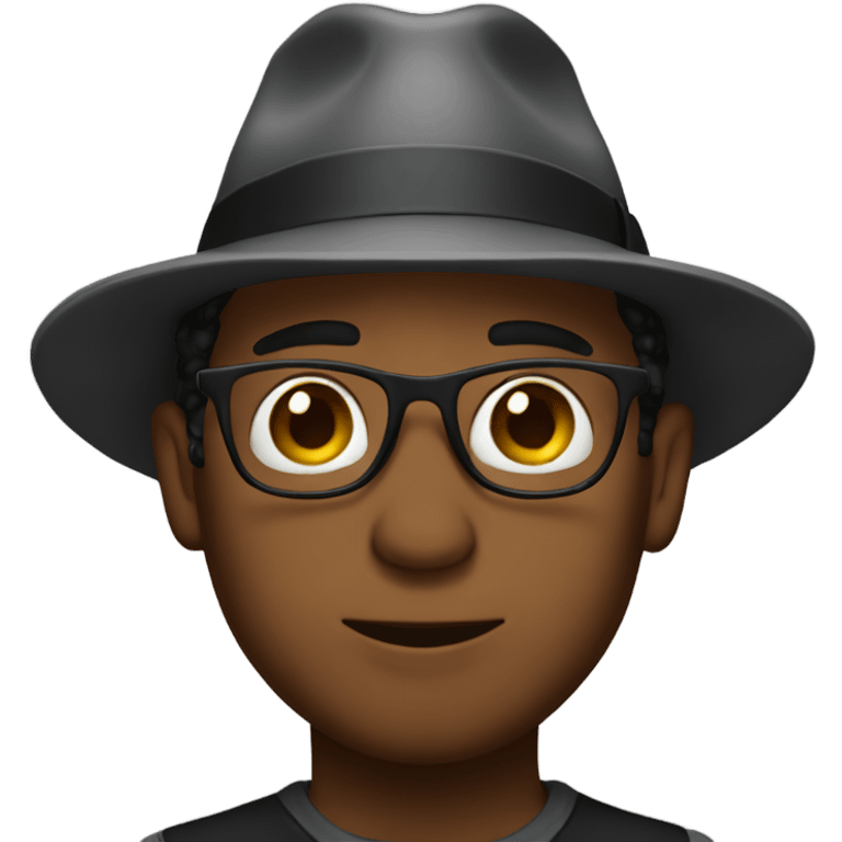 Me wearing fedora emoji