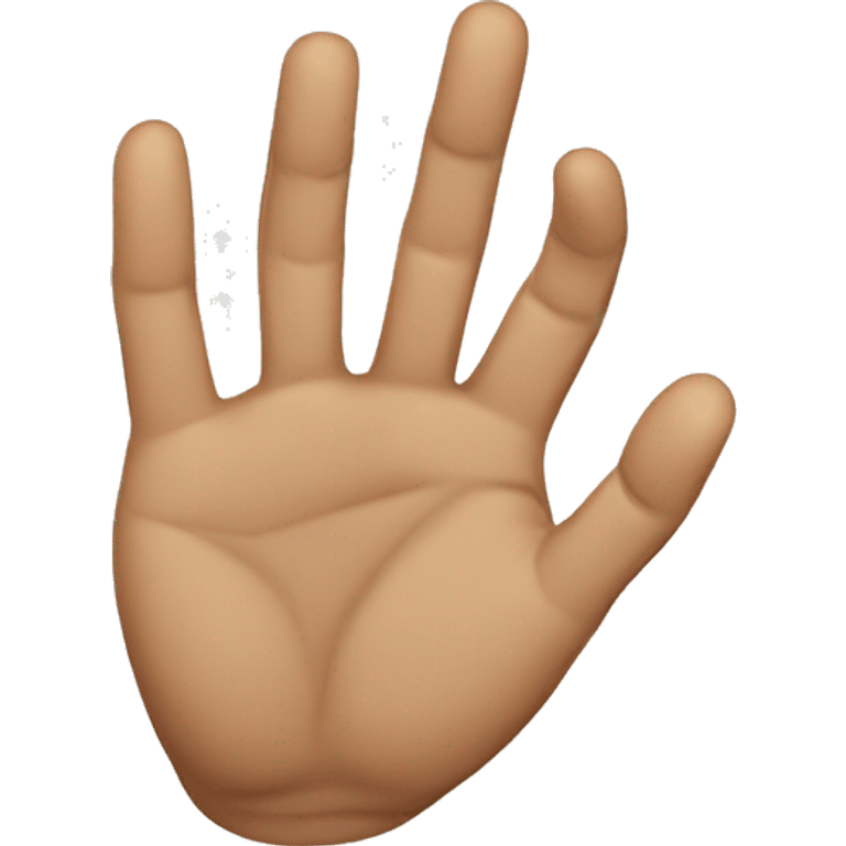 hand formed like a dog, thumb touching the other fingers emoji