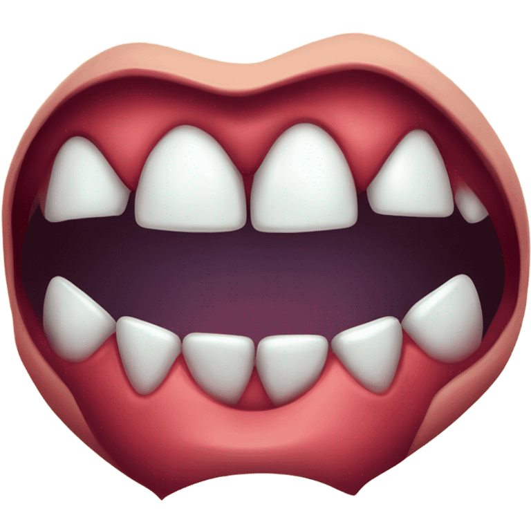 vampire mouth with fangs emoji