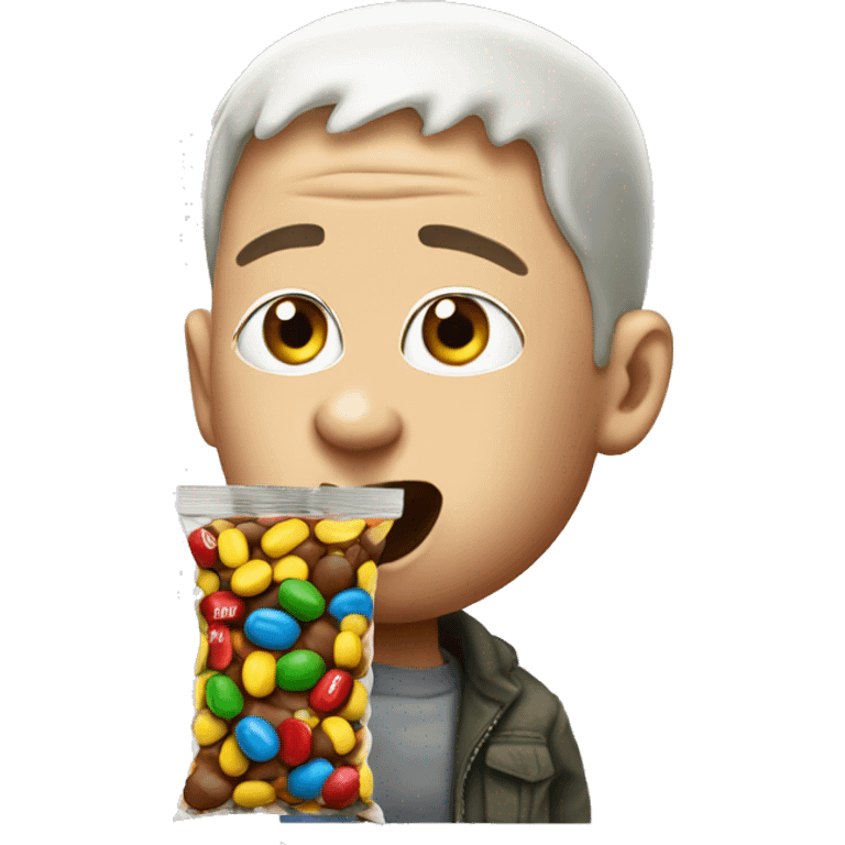 Eminem eating m&ms emoji